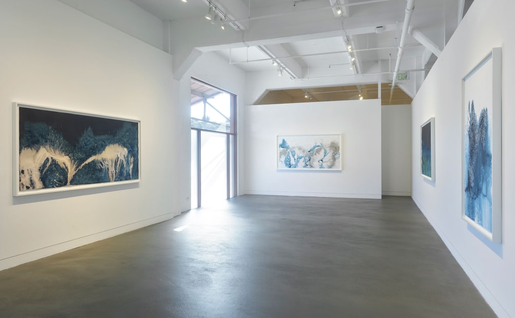Installation view of Meghann Riepenhoff: State Shift, January 22 - March 15, 2025 at Haines Gallery, San Francisco, CA Photo: Robert Divers Herrick