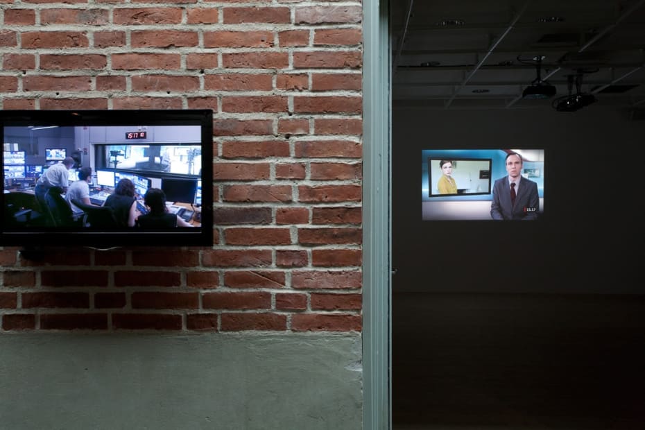 In Camera, 2012 Five-channel video, running time 121 minutes Malmö Konsthall, Sweden (installation image)