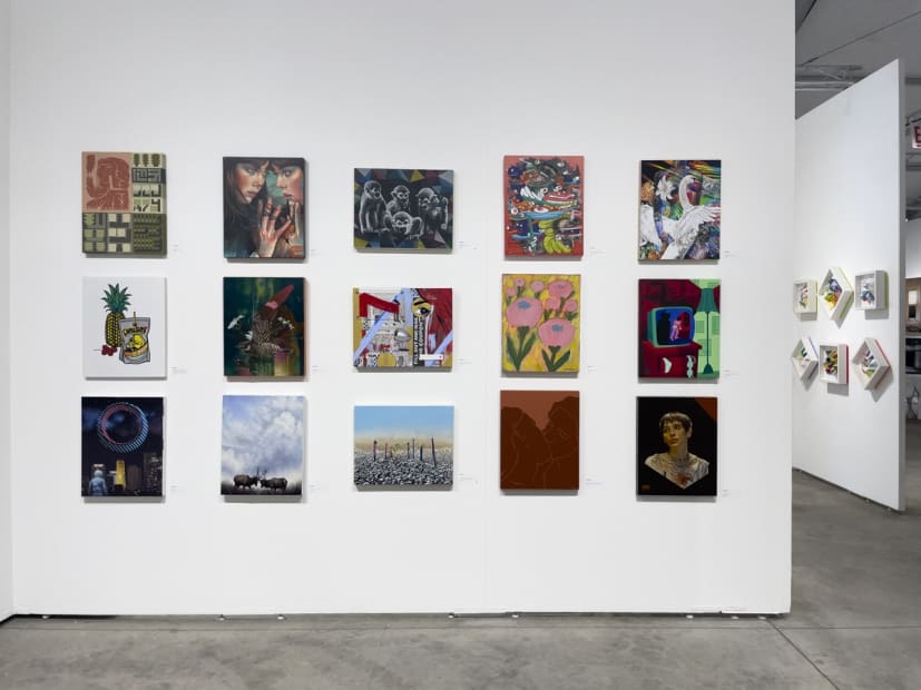 Picture of the Harman Projects booth at Outsider Art Fair