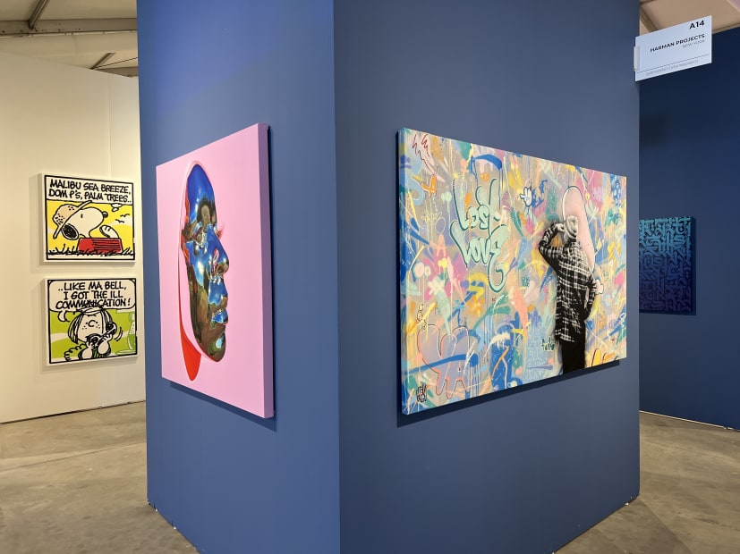 Installation view of the Harman Projects booth at CONTEXT Art Fair Miami
