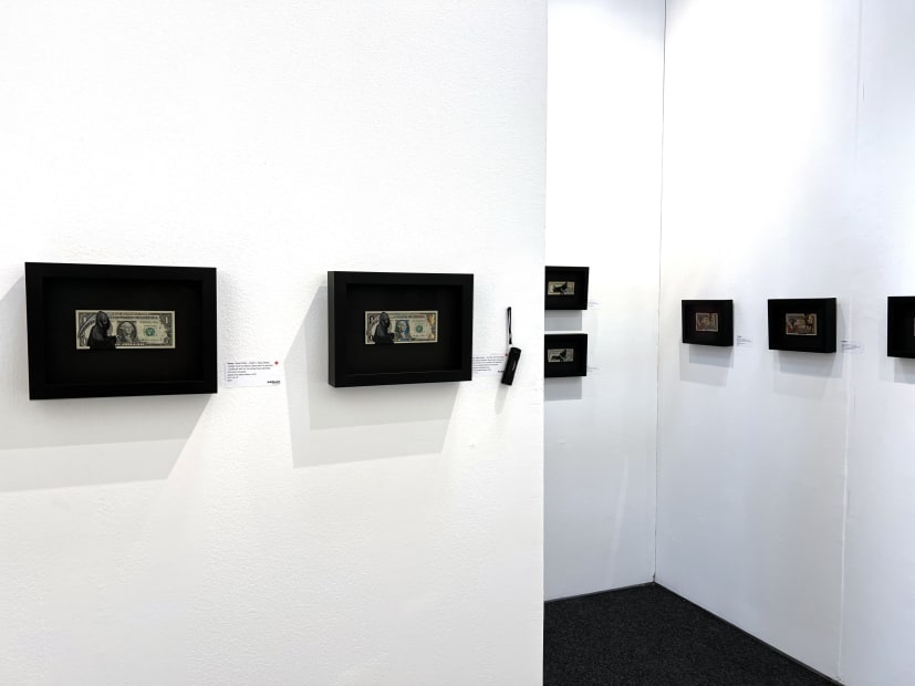 Installation view of Harman Projects Art On Paper 2022 booth