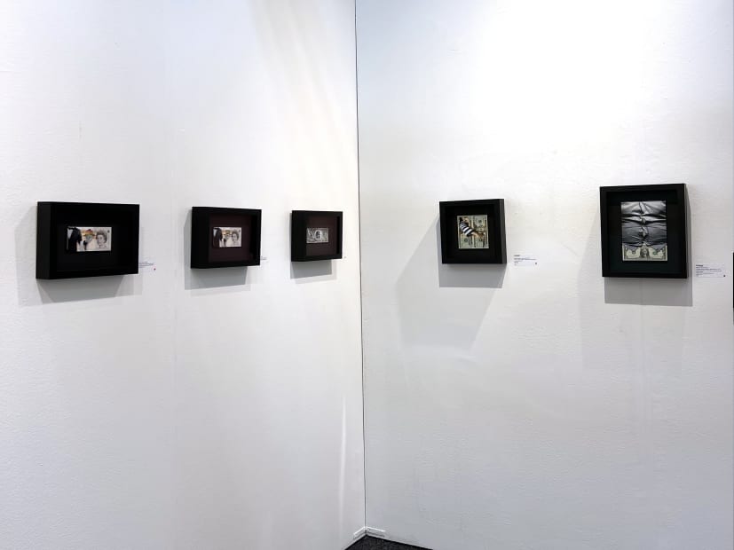 Installation view of Harman Projects Art On Paper 2022 booth