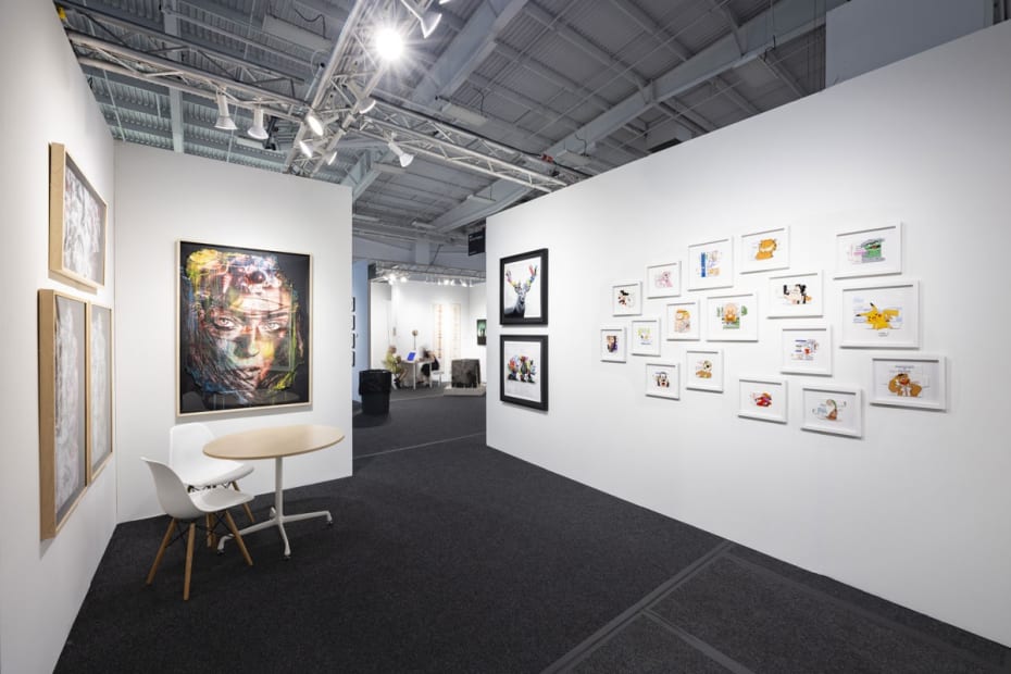 Harman Projects booth at Art On Paper 2023