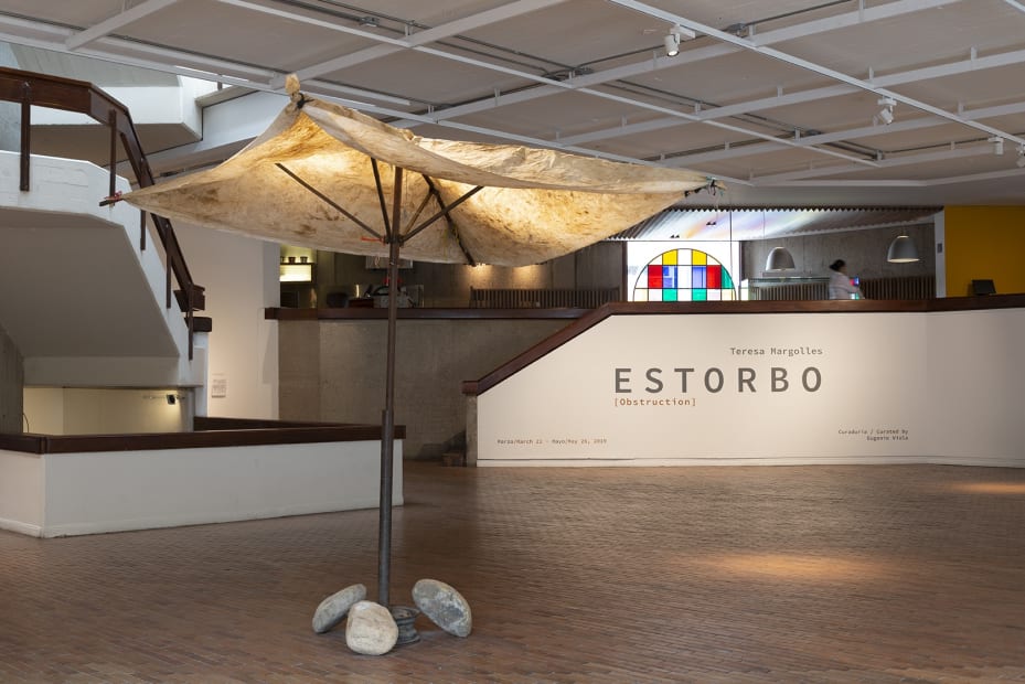 Installation view, Teresa Margolles: Estorbo, MAMBO Museo de Arte Moderno de Bogotá, Bogotá, Colombia, 2019