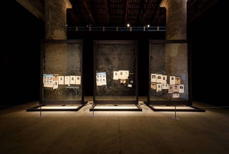 Installation view, Teresa Margolles: May You Live in Interesting Times, Venice Biennale, Venice, Italy, 2019
