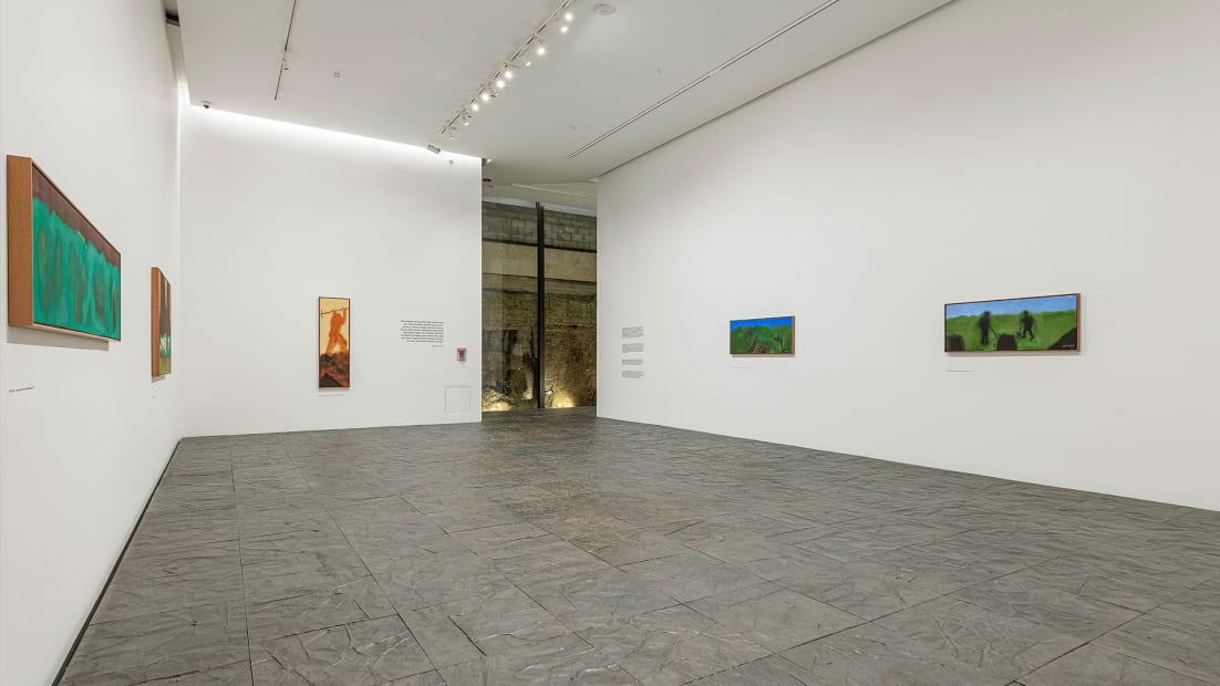 Installation view, Teresa Margolles: Beatriz González, Bruma, Fragmentos, Espacio de Arte y Memoria, Bogotá, Colombia, 2022
