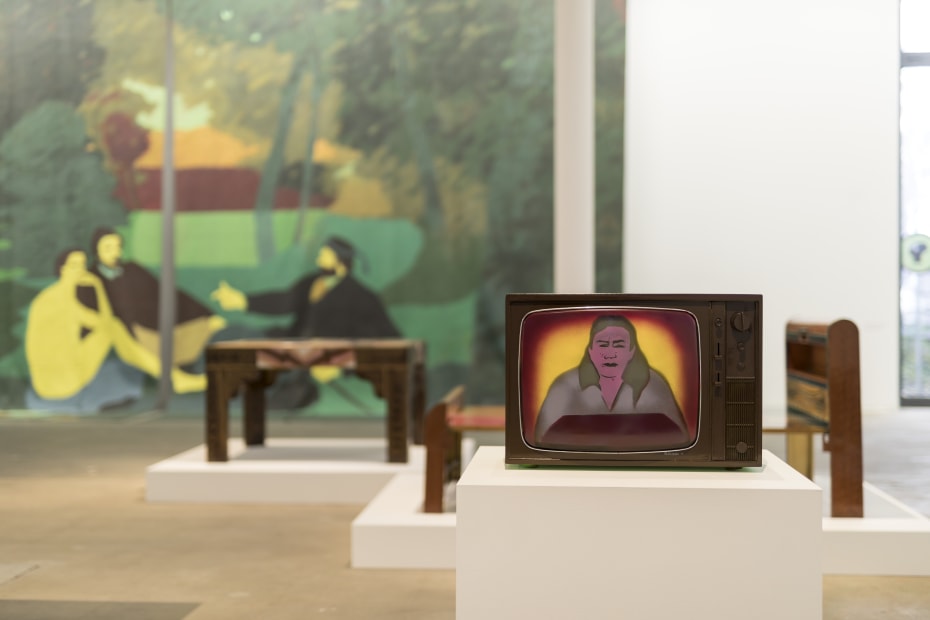 Installation view, Beatriz González: Retrospective 1965–2017, KW Institute for Contemporary Art, Berlin, Germany, 2018-2019