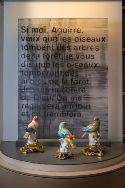Installation view, Uwe Wittwer: Settings of Wrath, Musée Ariana, Geneva, Switzerland, 2020