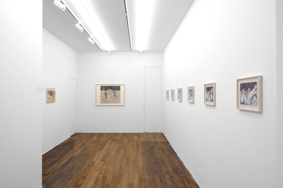 Installation view, Adrian Paci: Soft with Sorrow, Galerie Peter Kilchmann, Paris, France, 2023, Photo: Axel Fried