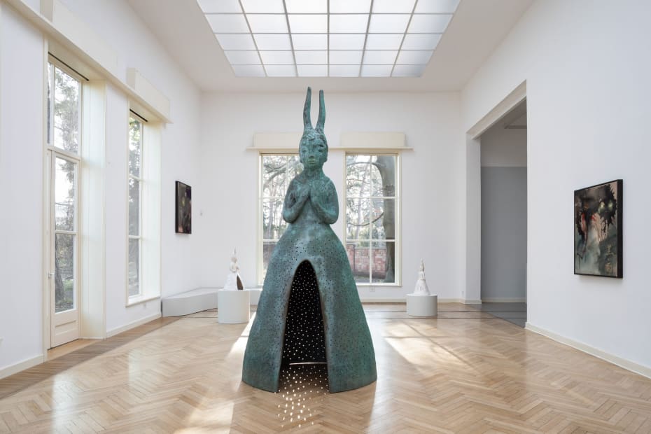 Installation view, Leiko Ikemura: Witty Witches, Georg Kolbe Museum, Berlin, Germany, 2023