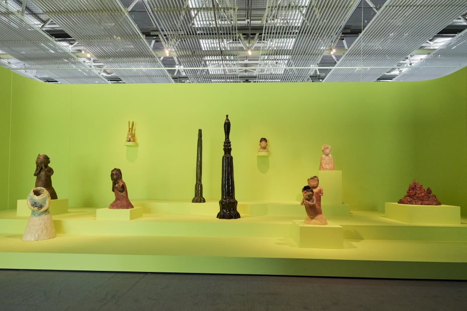 Installation view, Leiko Ikemura: Usagi in Wonderland, Sainsbury Art Center, Norwich, England, 2021