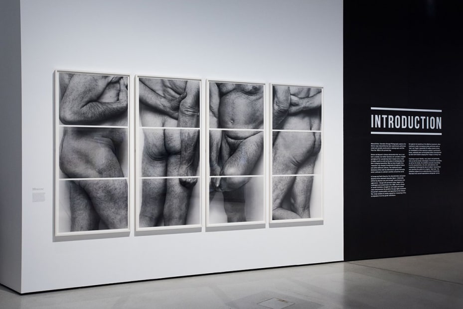 Installation view, Masculinities: Liberation through Photography; John Coplans, Barbican Center, London, UK, 2020