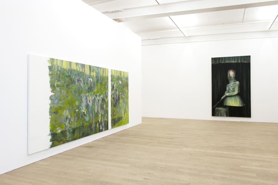 Installation view, Three Statements in Painting: Valérie Favre, Galerie Peter Kilchmann, Zurich, Switzerland, 2011