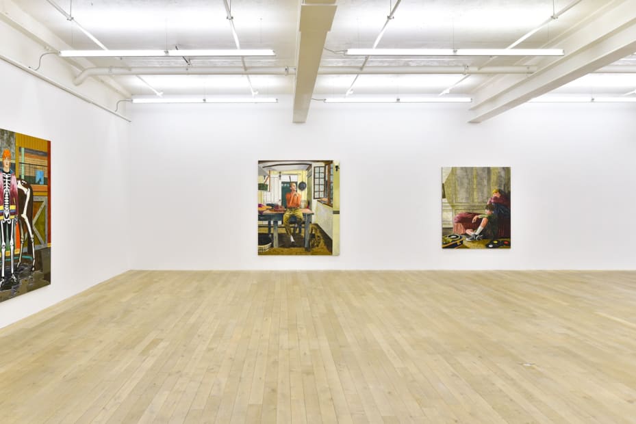 Installation view, Hernan Bas: Interiors, Galerie Peter Kilchmann, Zurich, Switzerland, 2020