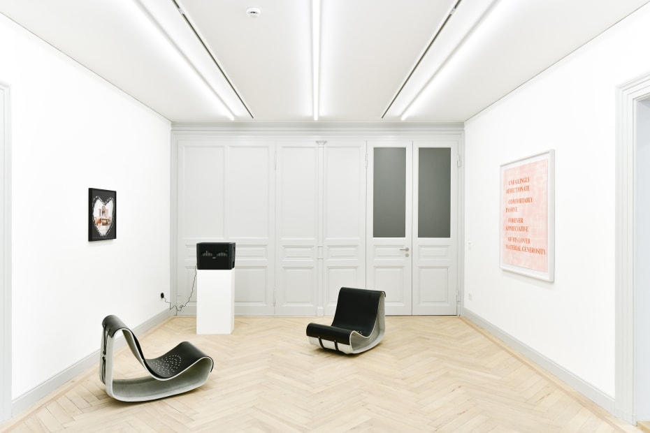 Installation view, Monica Bonvicini: No Rest, Galerie Peter Kilchmann, Zurich, Switzerland, 2021, Photo: Sebastian Schaub