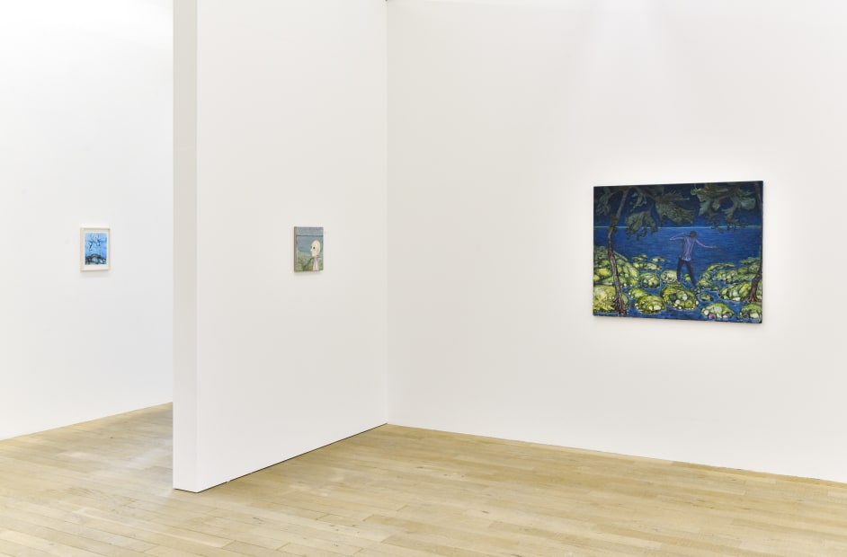 Installation view, Andriu Delpazes: Fluoresce, Galerie Peter Kilchmann, Zurich, Switzerland, 2020, Photo: Sebastian Schaub