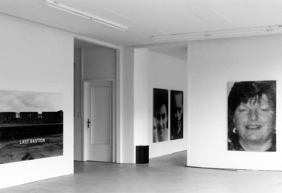 Installation view, Willie Doherty, Galerie Peter Kilchmann, Hardturmstrasse, Zurich, Switzerland, 1992