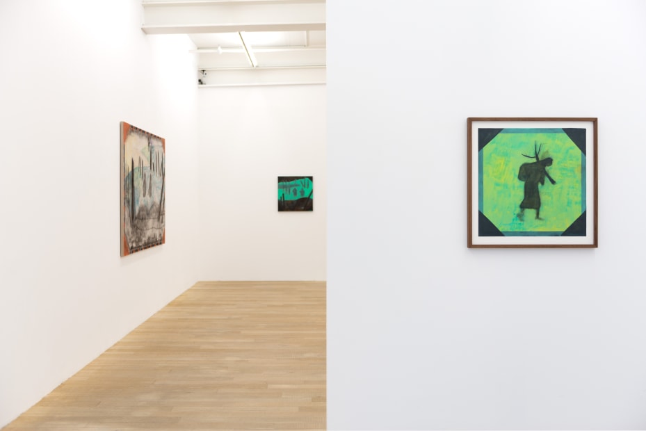 Installation view, Beatriz González: Desplazamientos Forzados y Paisajes Elementales, Galerie Peter Kilchmann, Zurich, Switzerland, 2017, Photo: Sebastian Schaub
