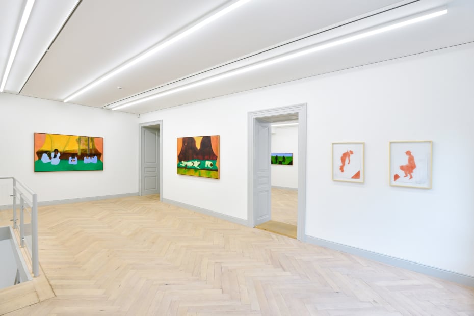 Installation view, Beatriz González: Funebria, Galerie Peter Kilchmann, Zurich, Switzerland, 2021, Photo: Sebastian Schaub