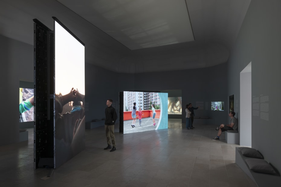 Installation view, Francis Alÿs: The Nature of the Game, Belgian Pavilion, Venice Biennale Arte 2022, Photo: Dario Lasagni