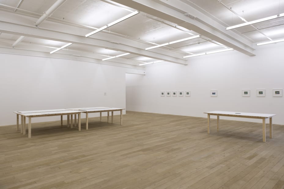 Installation view, Bruno Jakob: Hovering and Pulsing, Galerie Peter Kilchmann, Zurich, Switzerland, 2015, Photo: Sebastian Schaub