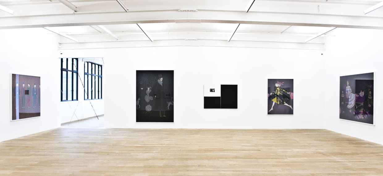 Installation view, Tobias Kaspar: The Category Is, Galerie Peter Kilchmann, Zurich, Switzerland, 2019, Photo: Sebastian Schaub