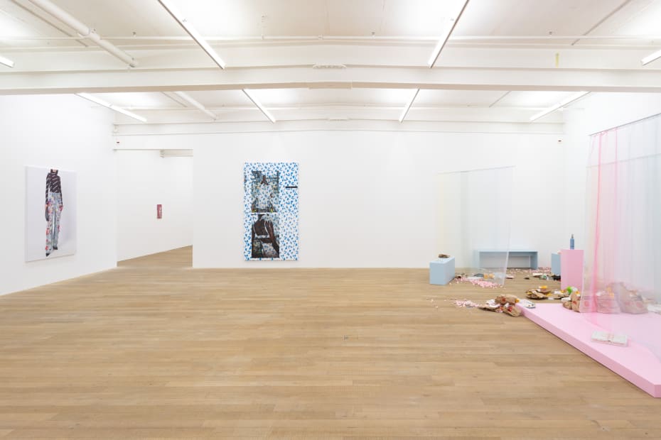Installation view, Tobias Kaspar: Personal Shopper, Galerie Peter Kilchmann, Zurich, Switzerland, 2022, Photo: Sebastian Schaub