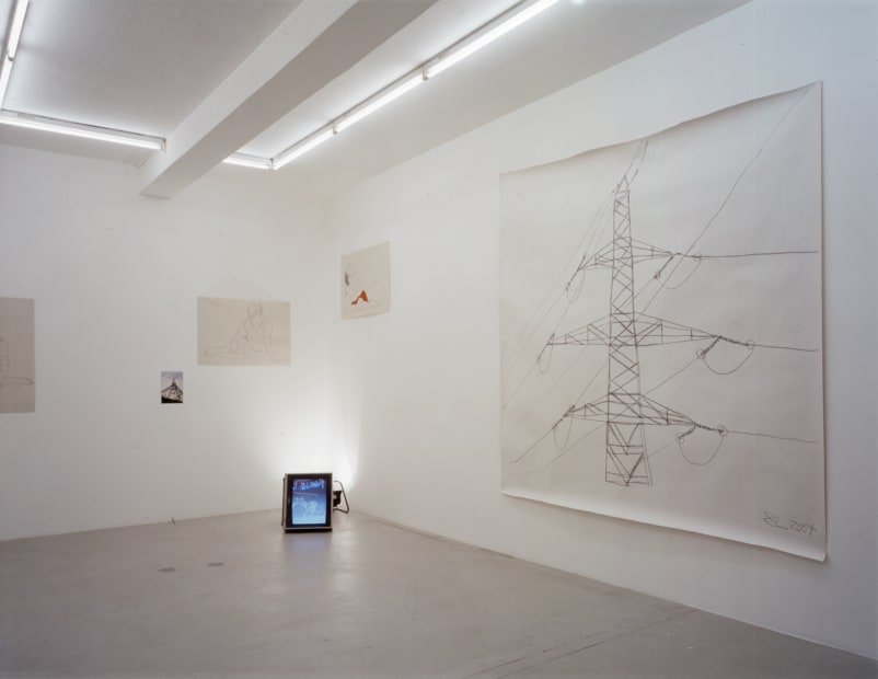 Installation view, Zilla Leutenegger: How Can We Loose When We're so Sincere, Galerie Peter Kilchmann, Zurich, Switzerland, 2004
