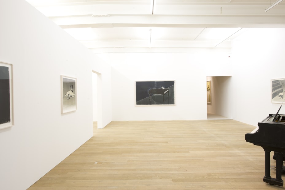 Installation view, Zilla Leutenegger: Casa Blanca, Galerie Peter Kilchmann, Zurich, Switzerland, 2017, Photo: Sebastian Schaub