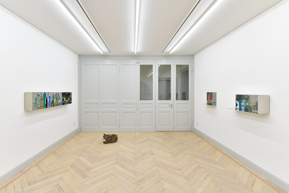Installation view, Zilla Leutenegger: Mezzanin, Galerie Peter Kilchmann, Zurich, Switzerland, 2021, Photo: Sebastian Schaub