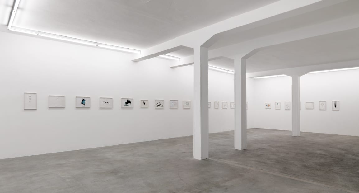 Installation view, Jorge Macchi: 'round midnight, Galerie Peter Kilchmann, Zurich, Switzerland, 2008