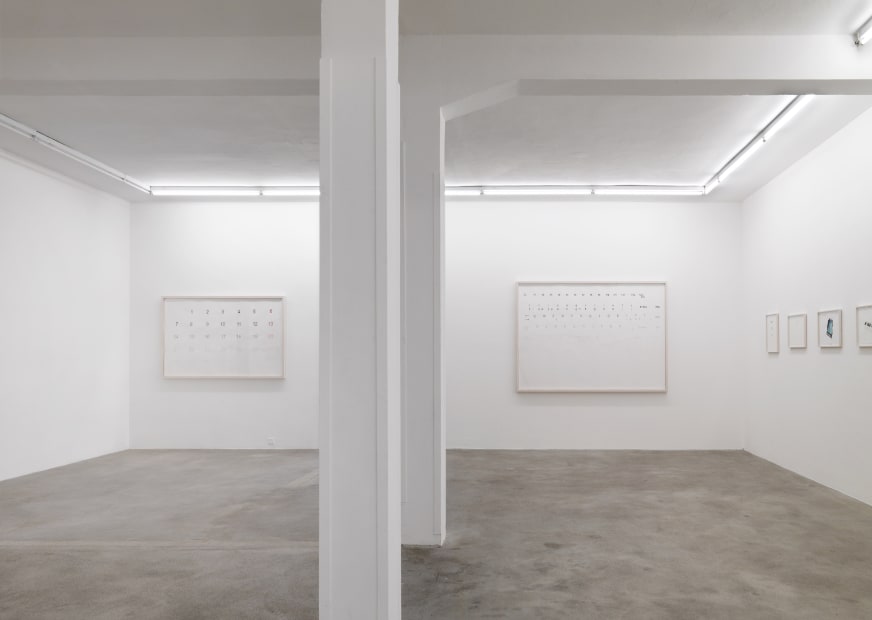 Installation view, Jorge Macchi: 'round midnight, Galerie Peter Kilchmann, Zurich, Switzerland, 2008