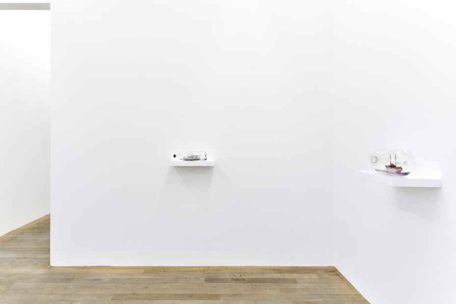 Installation view, Jorge Macchi: Drift Bottles, Galerie Peter Kilchmann, Zurich, Switzerland, 2020-2021, Photo: Sebastian Schaub