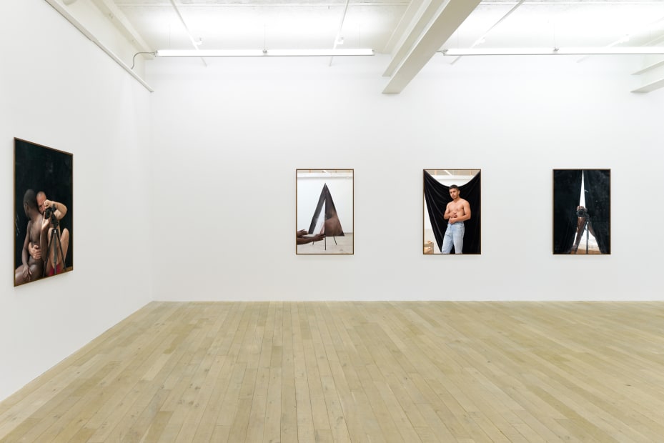 Installation view, Paul Mpagi Sepuya, Galerie Peter Kilchmann, Zurich, Switzerland, 2020, Photo: Sebastian Schaub