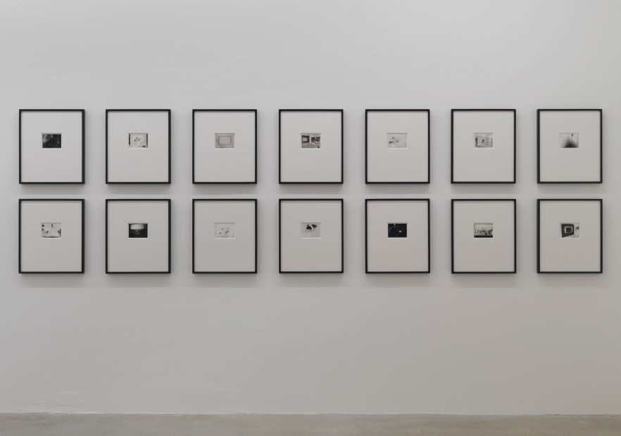 Installation view, Melanie Smith: Grey (negative) rectangle on white background, Galerie Peter Kilchmann, Zurich, Switzerland, 2008
