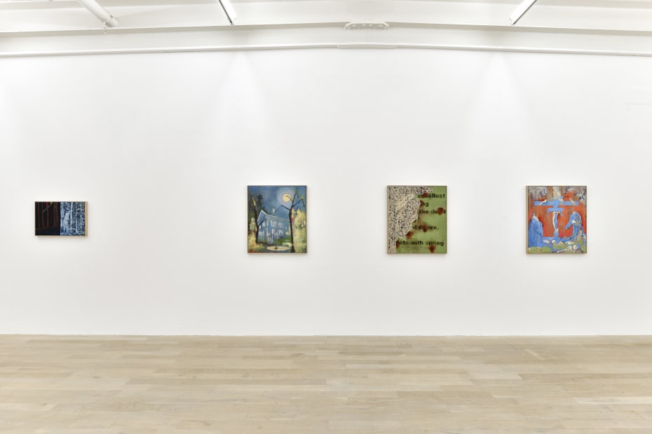 Installation view, Uwe Wittwer: Im Walde, Galerie Peter Kilchmann, Zurich, Switzerland, 2021