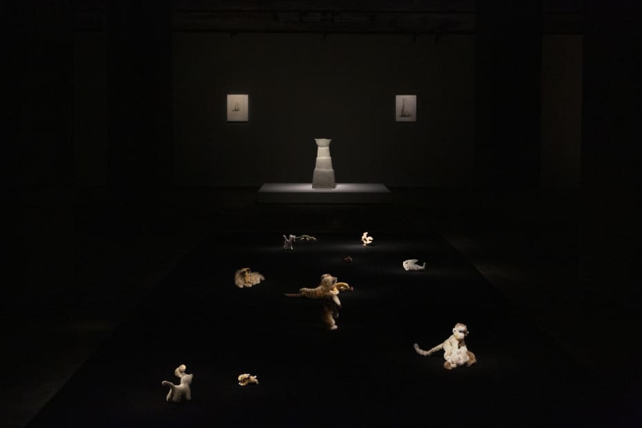 Installation view of the second Silk Room exhibition. ‘’When Animals Become Art. Leiko Ikemura at The Feuerle Collection, Berlin, Germany.‘’, 2023. Photos: Wai Kung