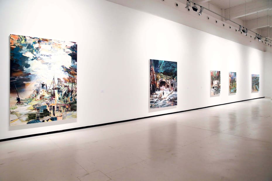 Installation view, Hernan Bas: A Brief Intermission, CAC Malaga, Malaga, Spain, 2018