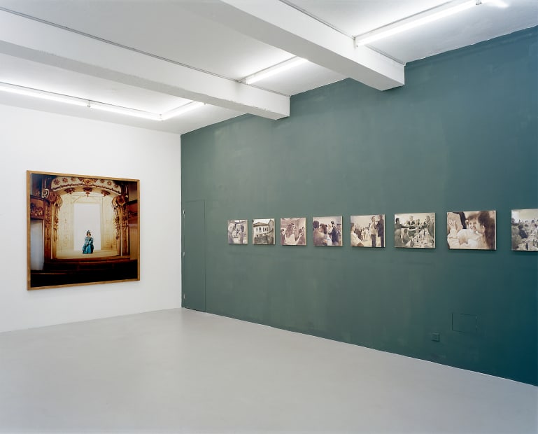 Installation view, Adrian Paci, Galerie Peter Kilchmann, Limmatstrasse, Zurich, Switzerland, 2003