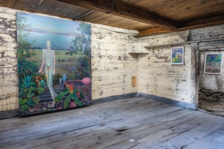 Installation view, Andriu Deplazes, Biennale Bregaglia, Val Bregaglia, Switzerland, 2022