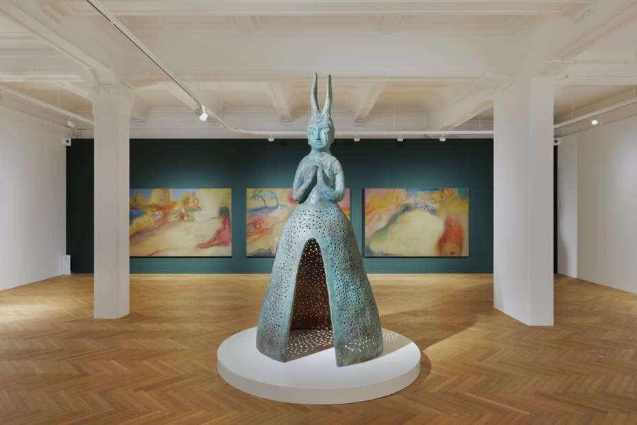Installation views: Leiko Ikemura, Light on the Horizon, Heredium Museum, Daejon, South Korea, 2024. Photos: Oh Myoung-June