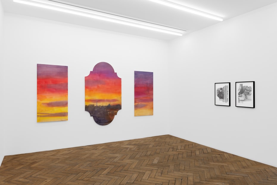 Exhibition views, Marc Bauer, L'Avènement, Janvier 2025, Galerie Peter Kilchmann, Paris, 2025. Photo: Hafid Lhachmi, ADAGP, Paris, 2025