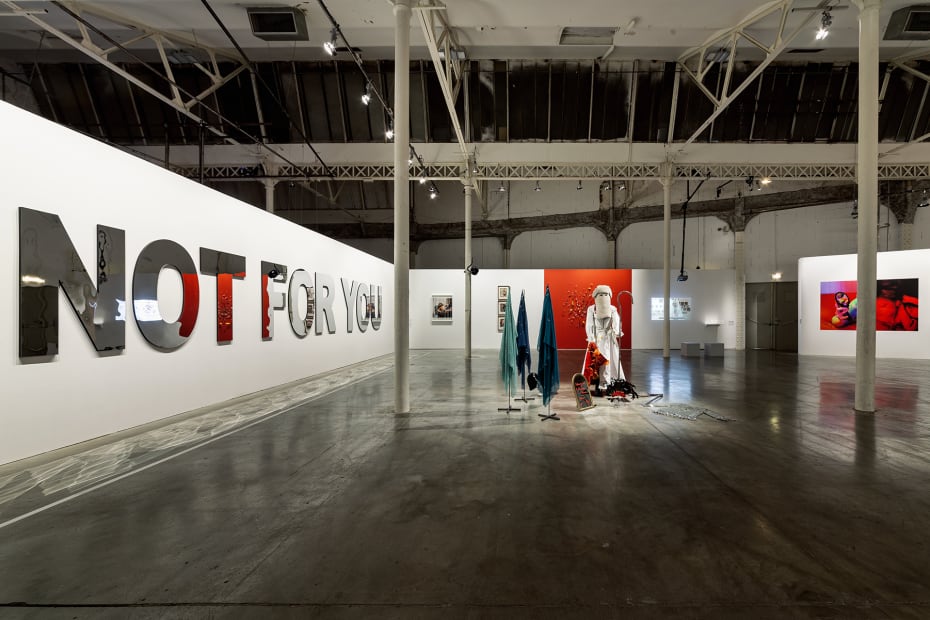 Exhibition view: Monica Bonvicini, On your Lips (group), Le Lieu Unique, Nantes, France, 2024. Photos: Fanny Trichet