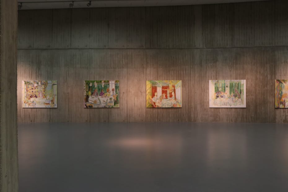 Installation view, Valérie Favre: Le désir d’éternité, un arrangement, Neue Galerie, Gladbeck, Germany, 2018