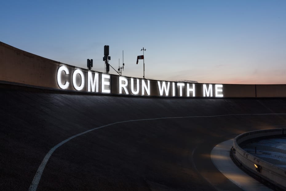 Installation view: Monica Bonvicini, Come Run With Me, 2024, Pinacoteca Agnelli Torino, 2024, Image Courtesy Pinacoteca Agnelli, Torino. Ph. Credit Sebastiano Pellion di Persano.