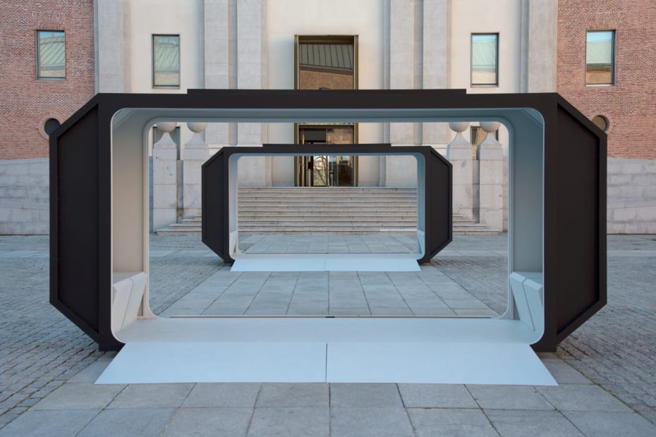 Installation view, Dagoberto Rodríguez: Refugios y Umbrales, Centro de Cultura Contemporánea Conde Duque, Madrid, Spain, 2022