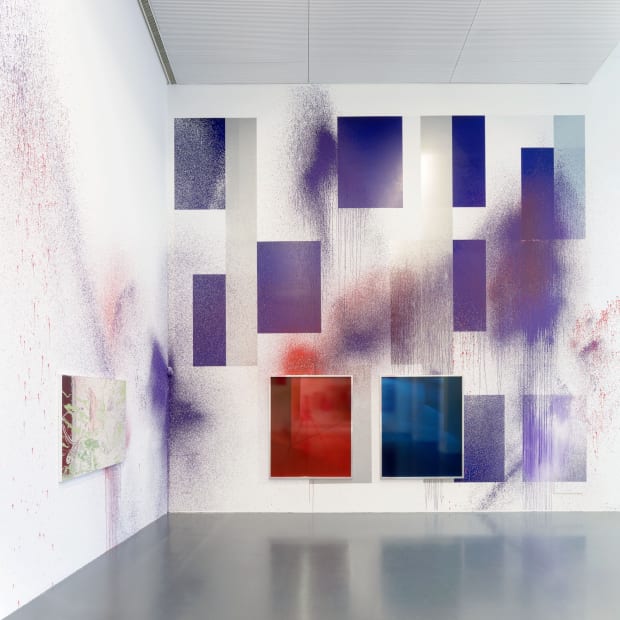 Installation view, Manon Wertenbroek & Shirana Shahbazi, Capovolto, Istituto Svizzero, Milan, Italy, 2018