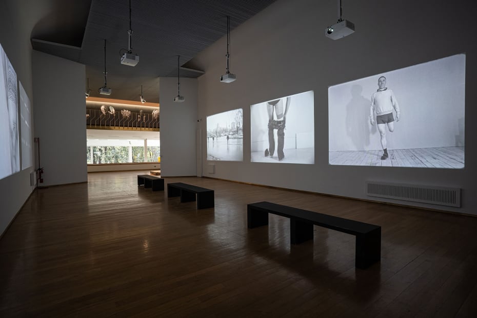Installation view, Artur Zmijewski: When Fear Eats the Soul, PAC Padiglione d'Arte Contemporanea, Milan, Italy, 2022