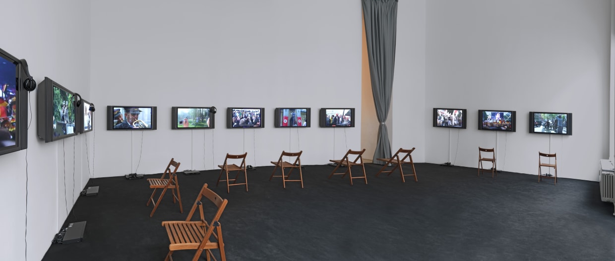 Installation view, Artur Zmijewski: Democracies, Daad Galerie, Berlin, Germany, 2009