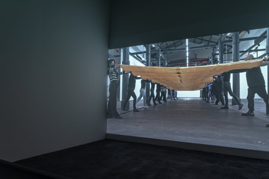Installation view, Teresa Margolles: Periferia dell’agonia, Mattatoio, Rome, Italy, 2022